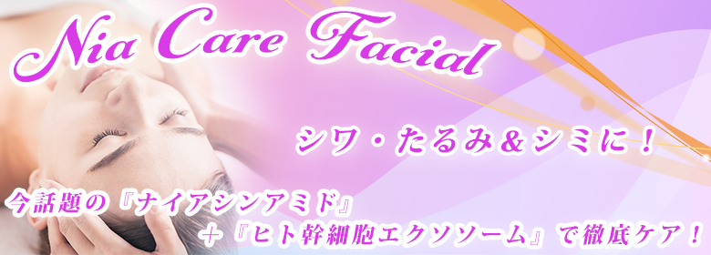 ナイアシンアミド集中ケア・フェイシャルコース